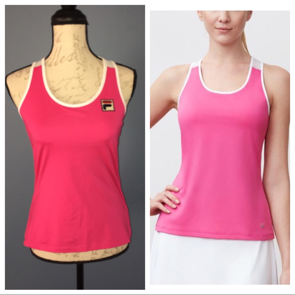 NWOT Fila Sweetspot Mesh Back Tennis Tank Pink S - Picture 2 of 14